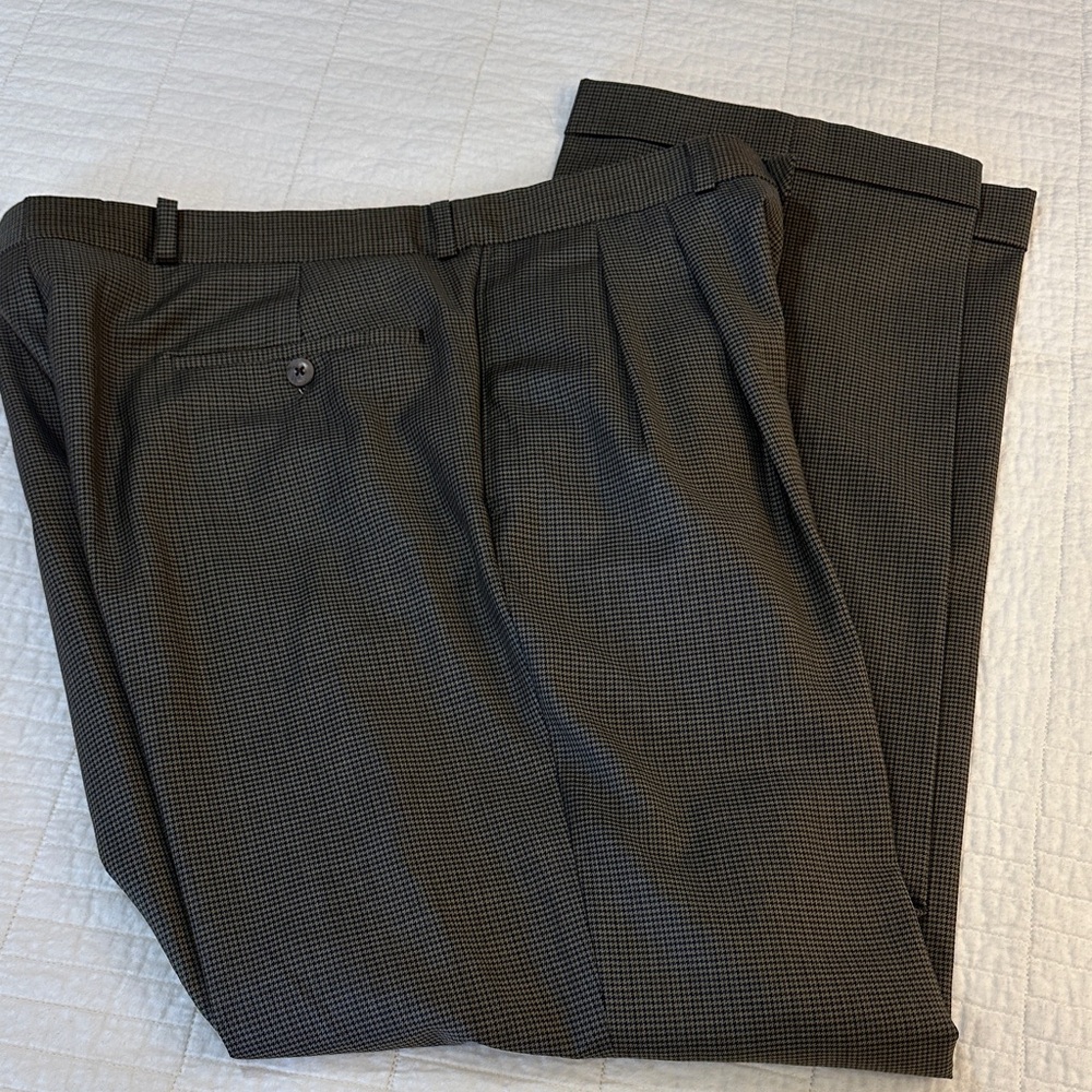 RALPH LAUREN 120’s Cashmere 33 x 32 120’s Cashmere Wool Pants  Classic Plaid - Picture 4 of 7